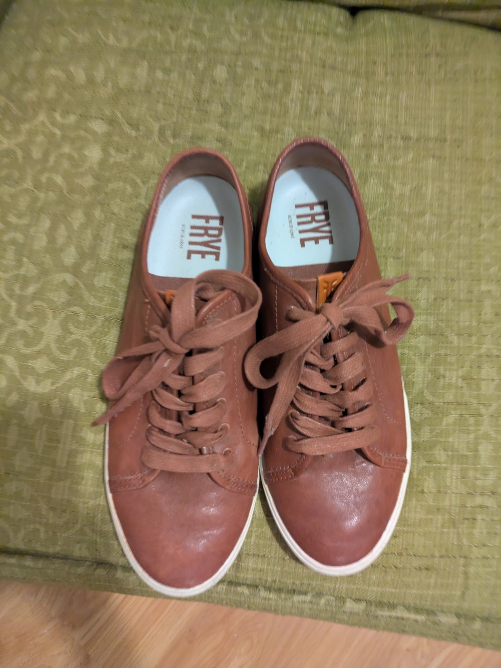 Frye Ivy Low Lace Cognac Shoes